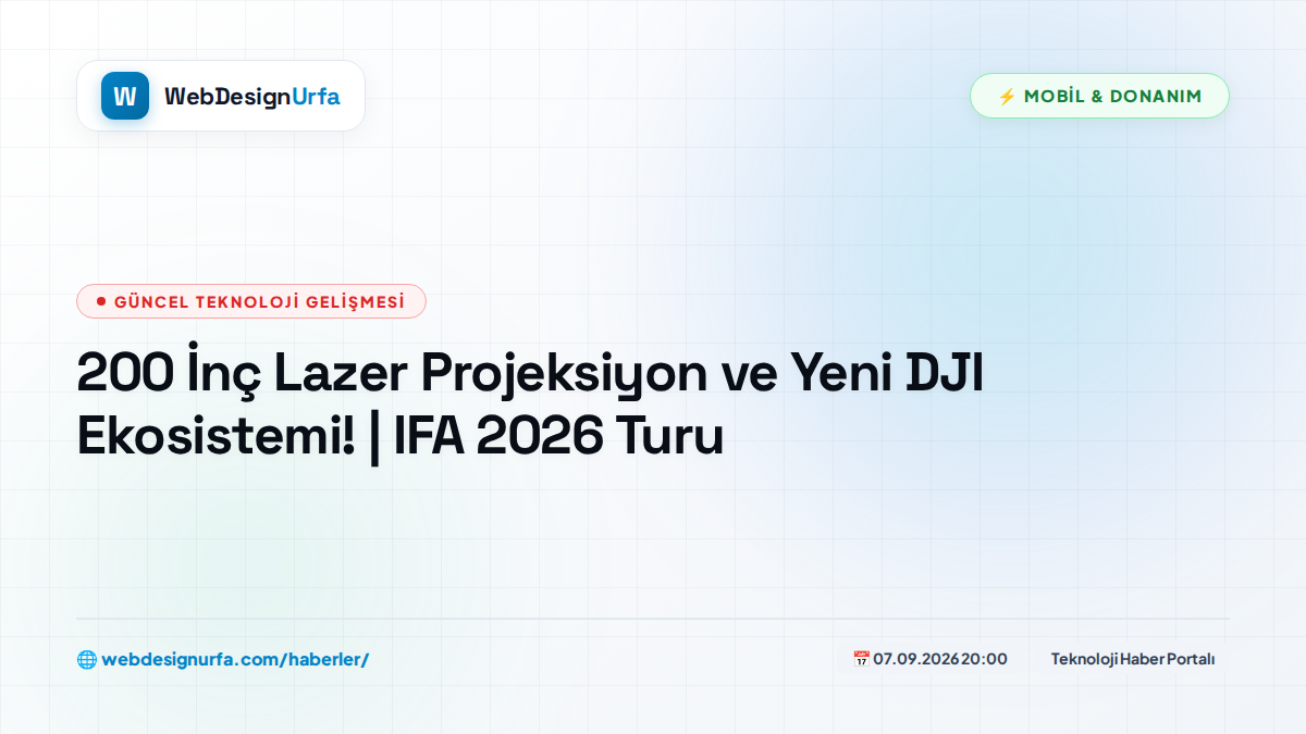 200 İnç Lazer Projeksiyon ve Yeni DJI Ekosistemi! | IFA 2026 Turu