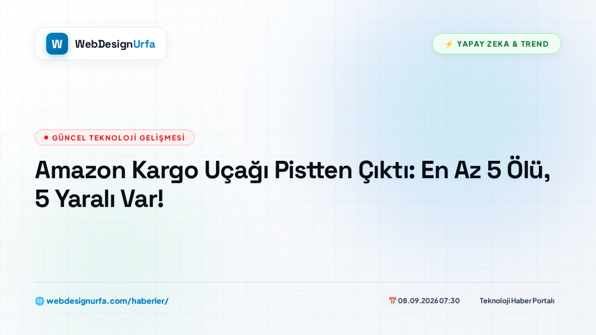 Amazon Kargo Uçağı Pistten Çıktı: En Az 5 Ölü, 5 Yaralı Var!