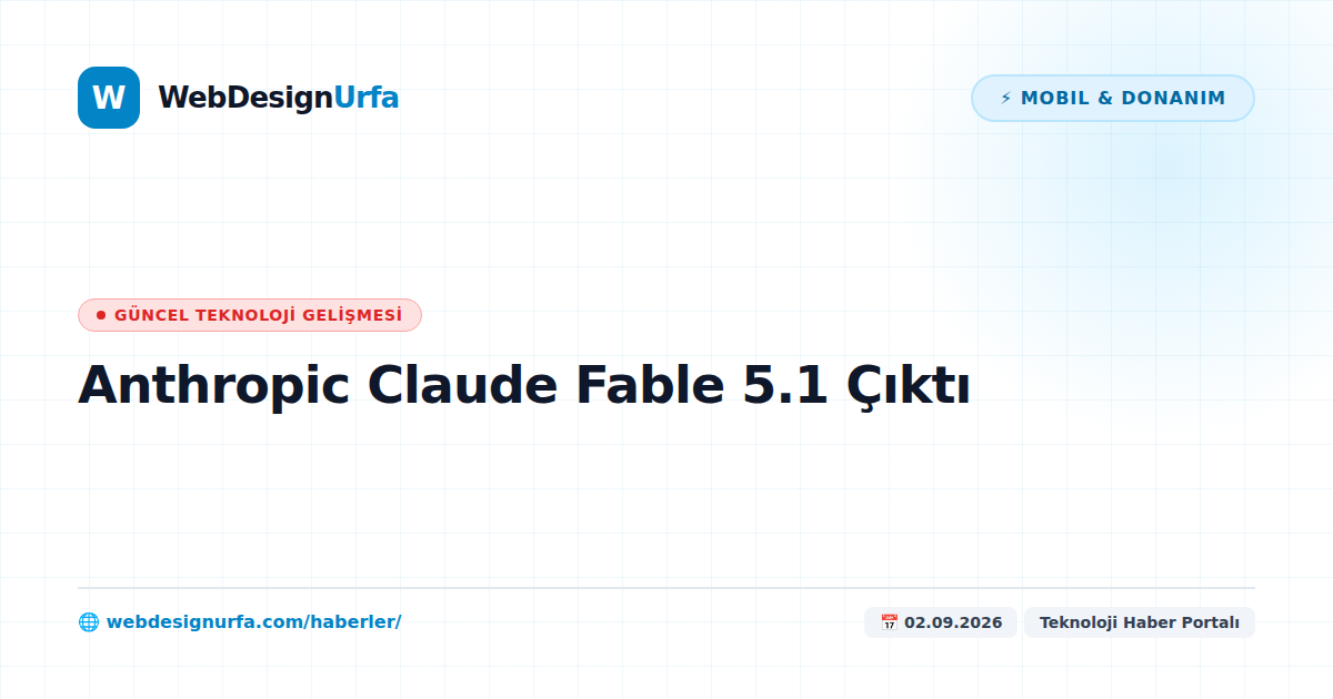 Anthropic Claude Fable 5.1 Çıktı