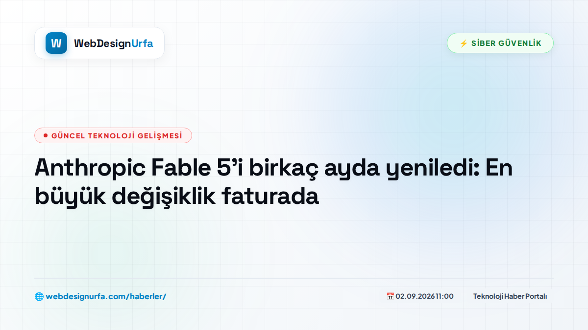 Anthropic Fable 5'i birkaç ayda yeniledi: En büyük değişiklik faturada