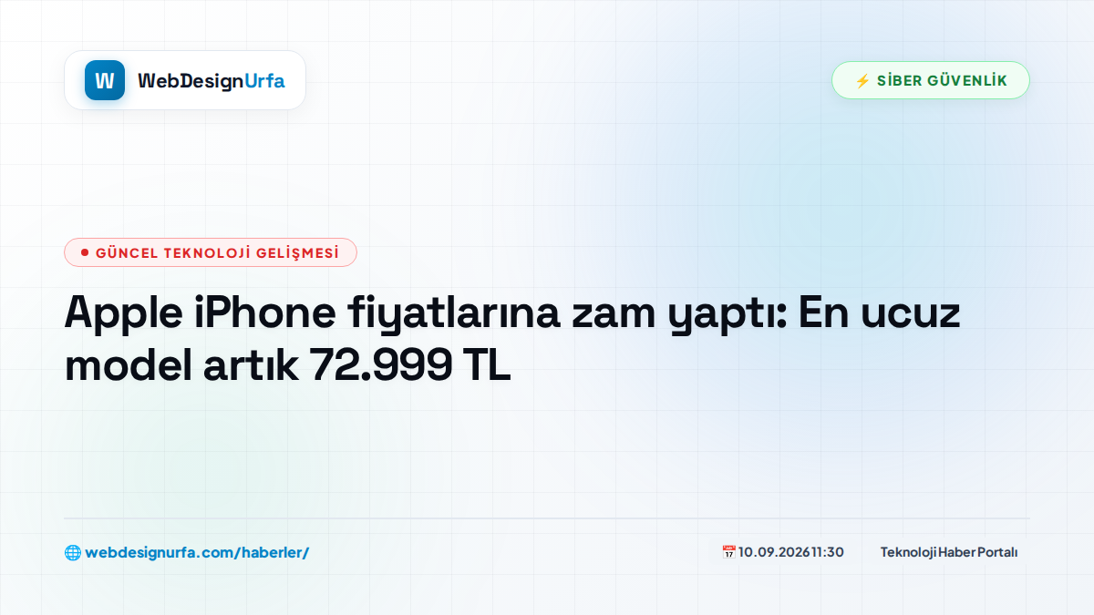 Apple iPhone fiyatlarına zam yaptı: En ucuz model artık 72.999 TL