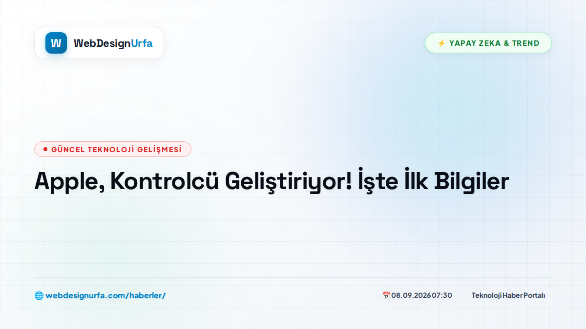 Apple, Kontrolcü Geliştiriyor! İşte İlk Bilgiler