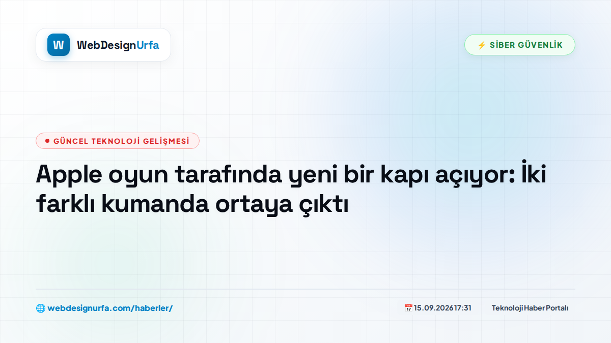 Apple oyun tarafında yeni bir kapı açıyor: İki farklı kumanda ortaya çıktı