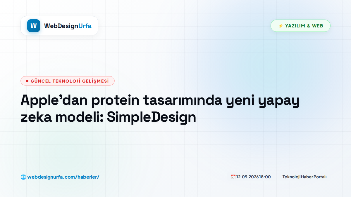 Apple’dan protein tasarımında yeni yapay zeka modeli: SimpleDesign
