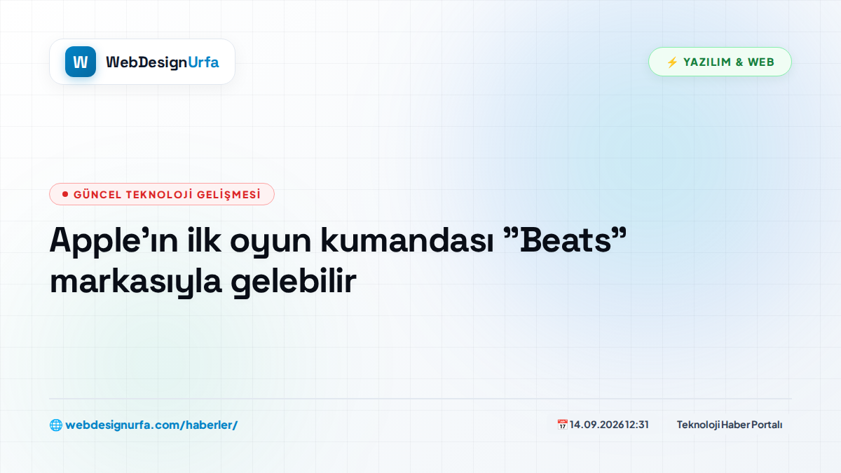 Apple'ın ilk oyun kumandası 