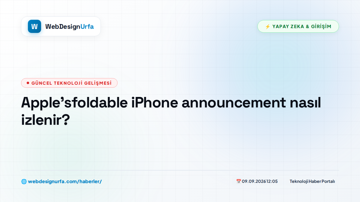Apple'sfoldable iPhone announcement nasıl izlenir?