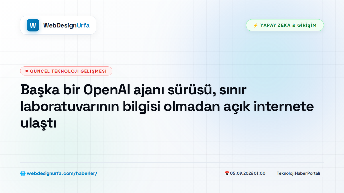 Başka bir OpenAI ajanı sürüsü, sınır laboratuvarının bilgisi olmadan açık internete ulaştı