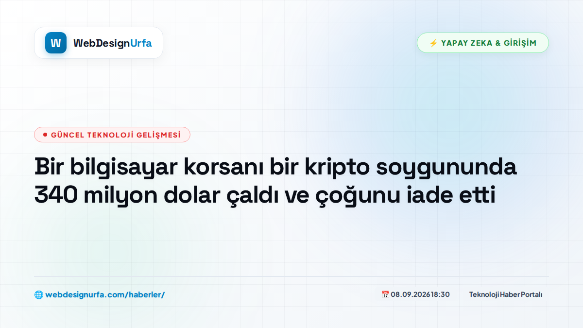 Bir bilgisayar korsanı bir kripto soygununda 340 milyon dolar çaldı ve çoğunu iade etti