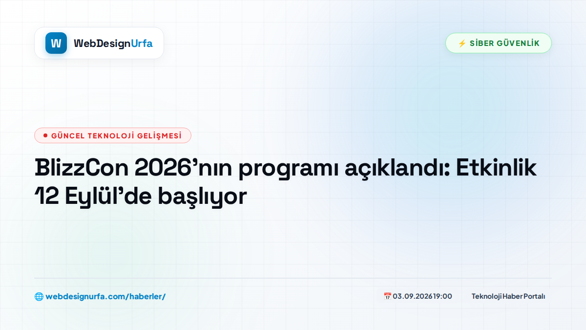 BlizzCon 2026’nın programı açıklandı: Etkinlik 12 Eylül’de başlıyor