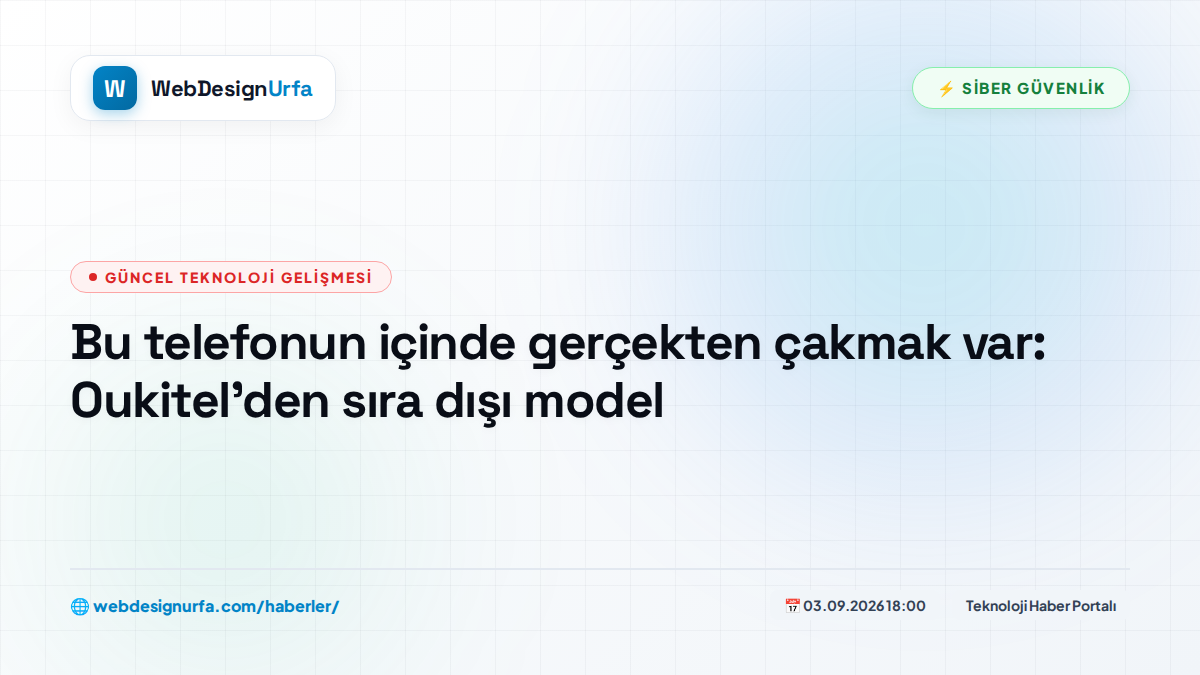 Bu telefonun içinde gerçekten çakmak var: Oukitel’den sıra dışı model