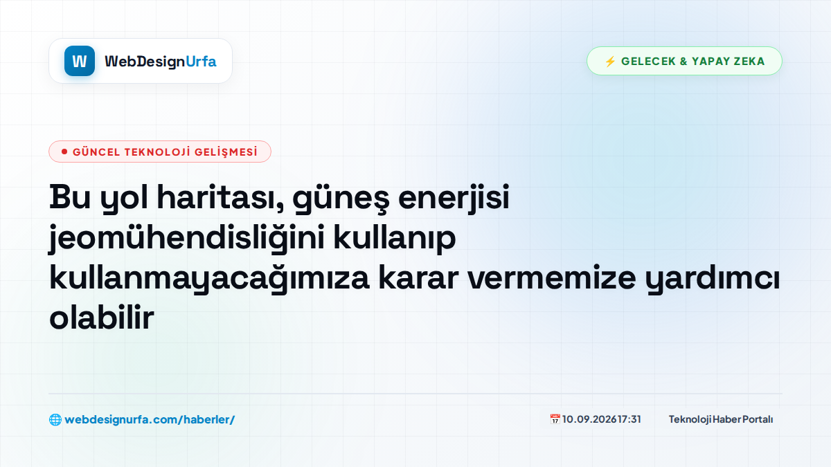 Bu yol haritası, güneş enerjisi jeomühendisliğini kullanıp kullanmayacağımıza karar vermemize yardımcı olabilir