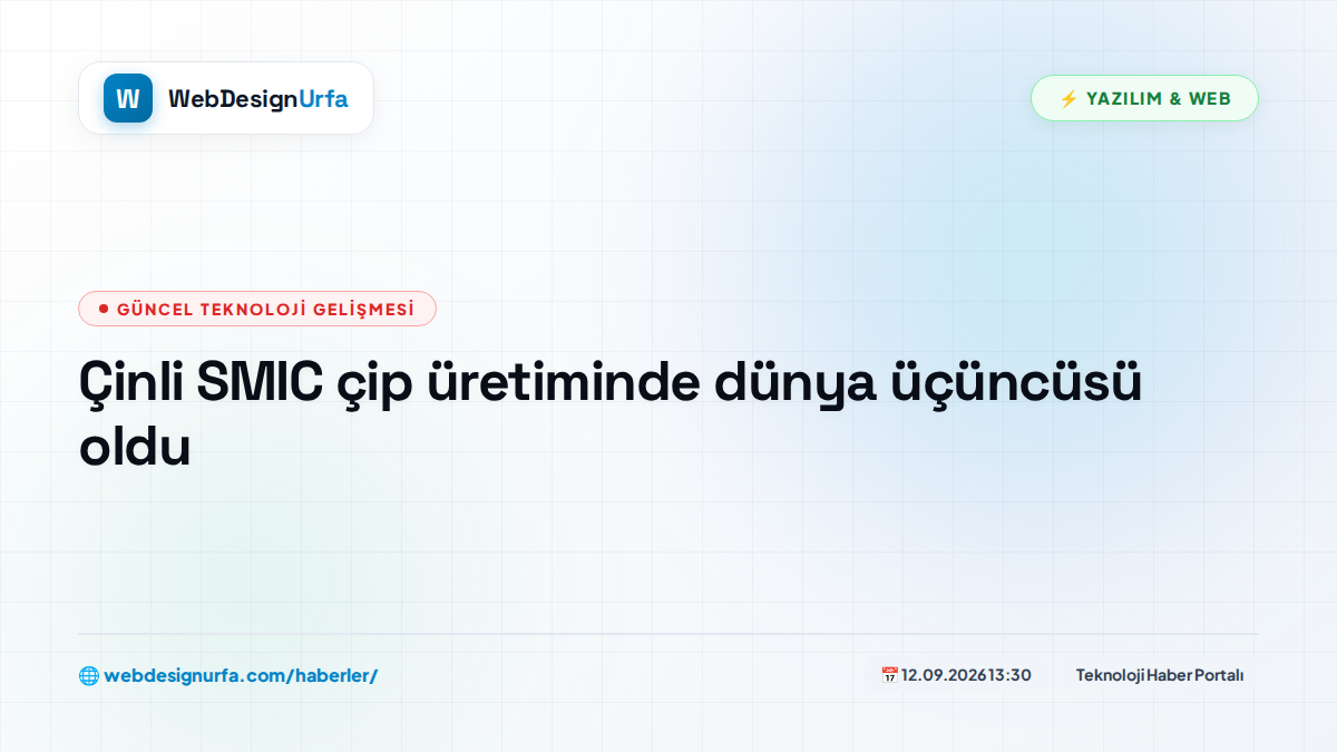 Çinli SMIC çip üretiminde dünya üçüncüsü oldu