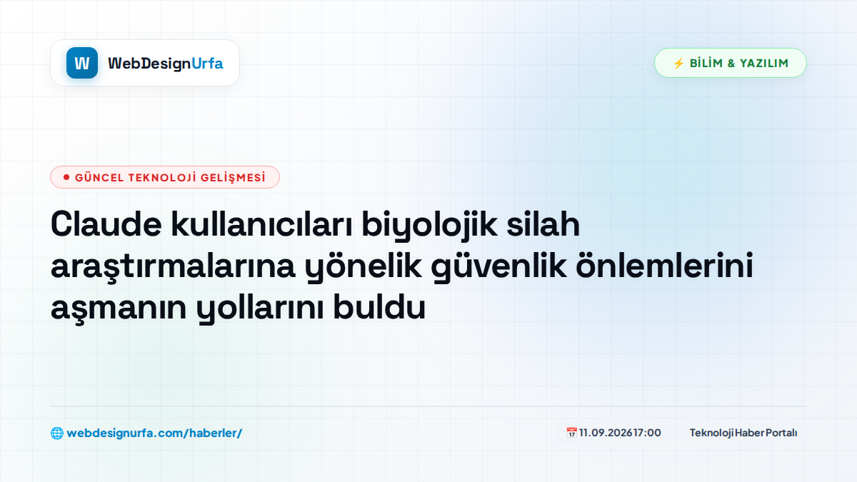 Claude kullanıcıları biyolojik silah araştırmalarına yönelik güvenlik önlemlerini aşmanın yollarını buldu