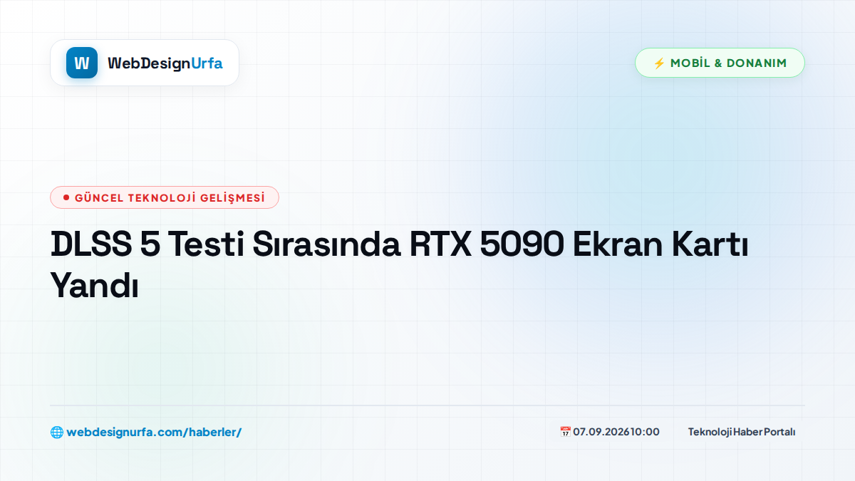 DLSS 5 Testi Sırasında RTX 5090 Ekran Kartı Yandı