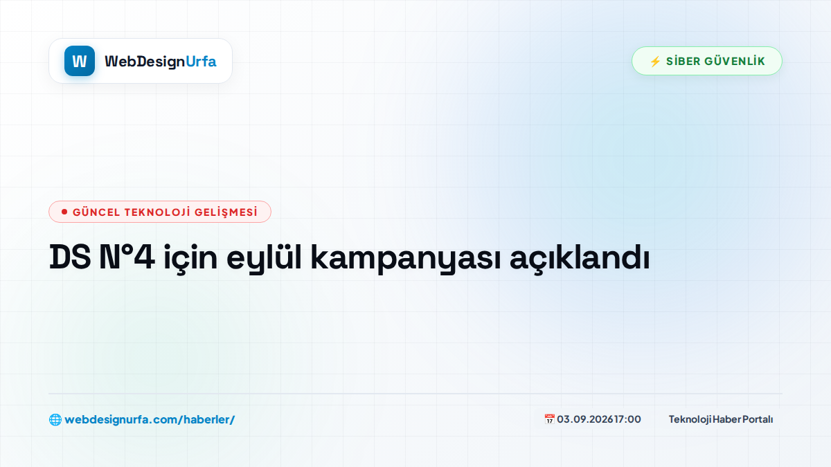 DS N°4 için eylül kampanyası açıklandı