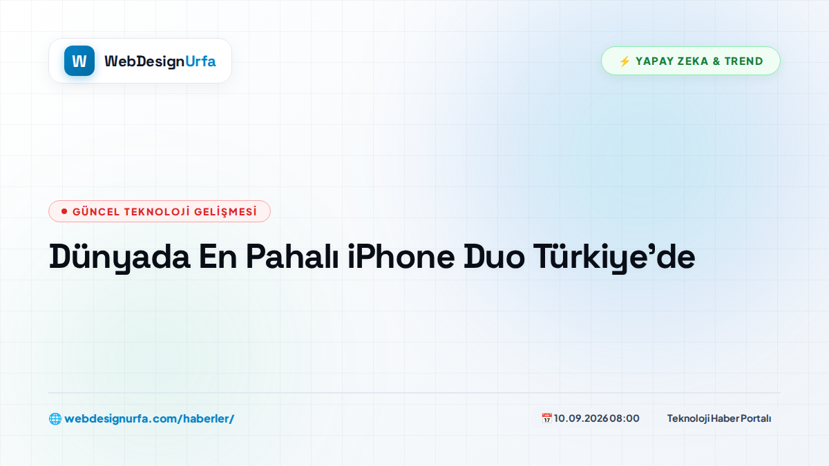 Dünyada En Pahalı iPhone Duo Türkiye'de