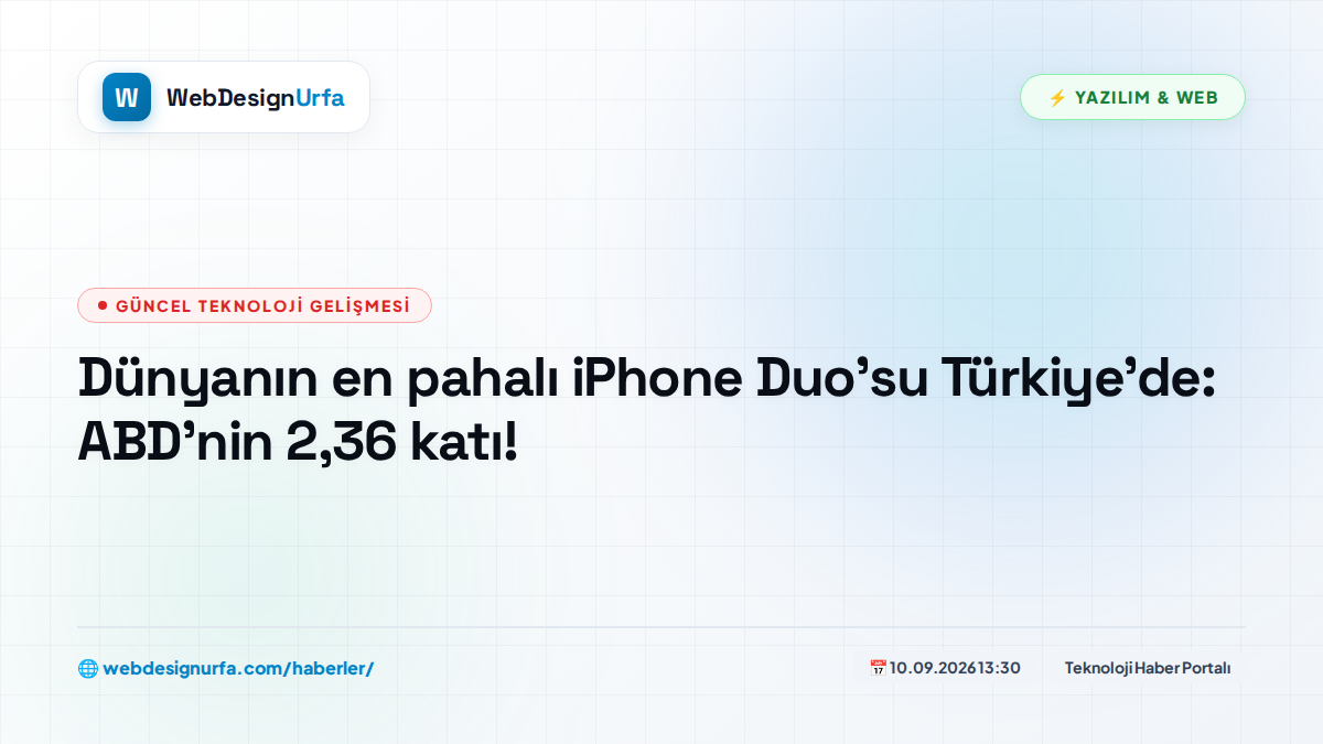 Dünyanın en pahalı iPhone Duo'su Türkiye'de: ABD'nin 2,36 katı!