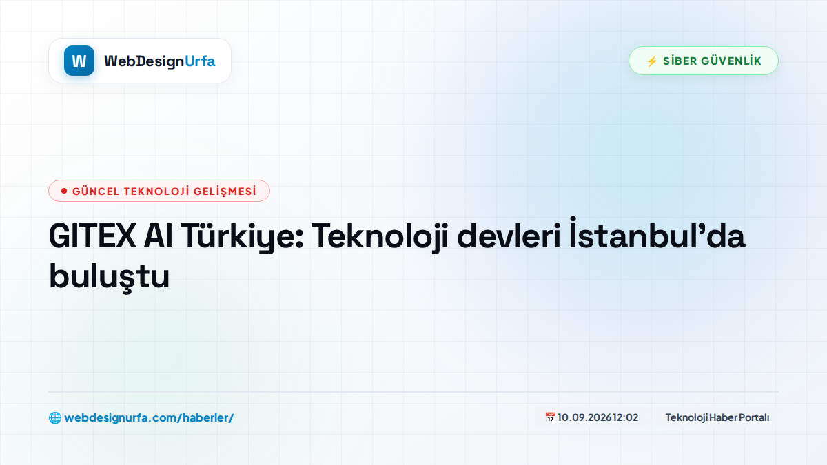 GITEX AI Türkiye: Teknoloji devleri İstanbul'da buluştu