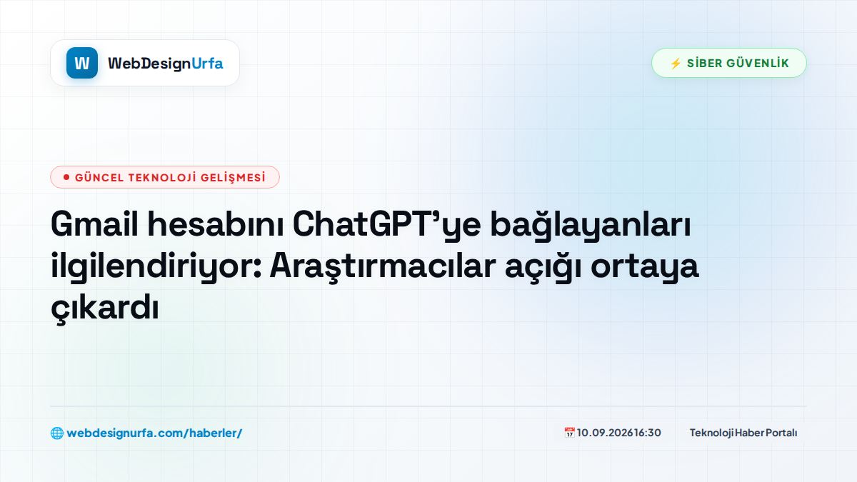 Gmail hesabını ChatGPT’ye bağlayanları ilgilendiriyor: Araştırmacılar açığı ortaya çıkardı