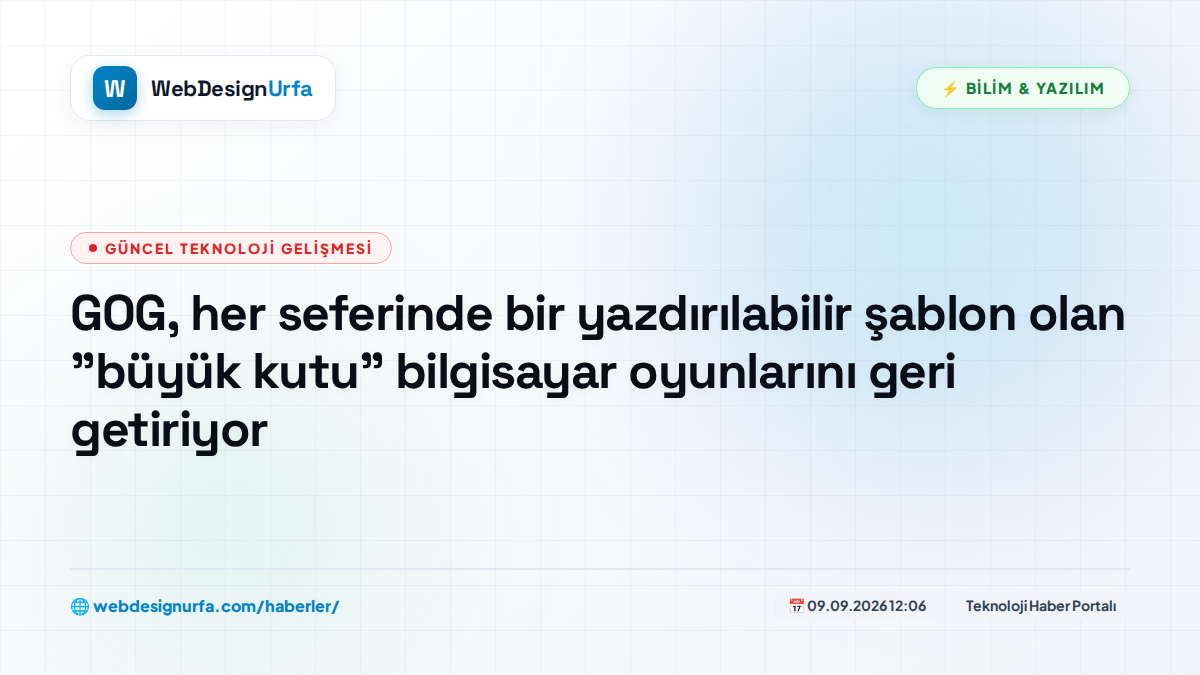 GOG, her seferinde bir yazdırılabilir şablon olan 