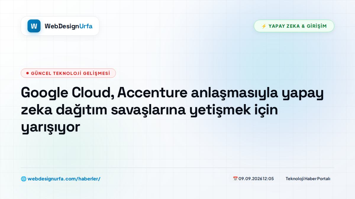 Google Cloud, Accenture anlaşmasıyla yapay zeka dağıtım savaşlarına yetişmek için yarışıyor