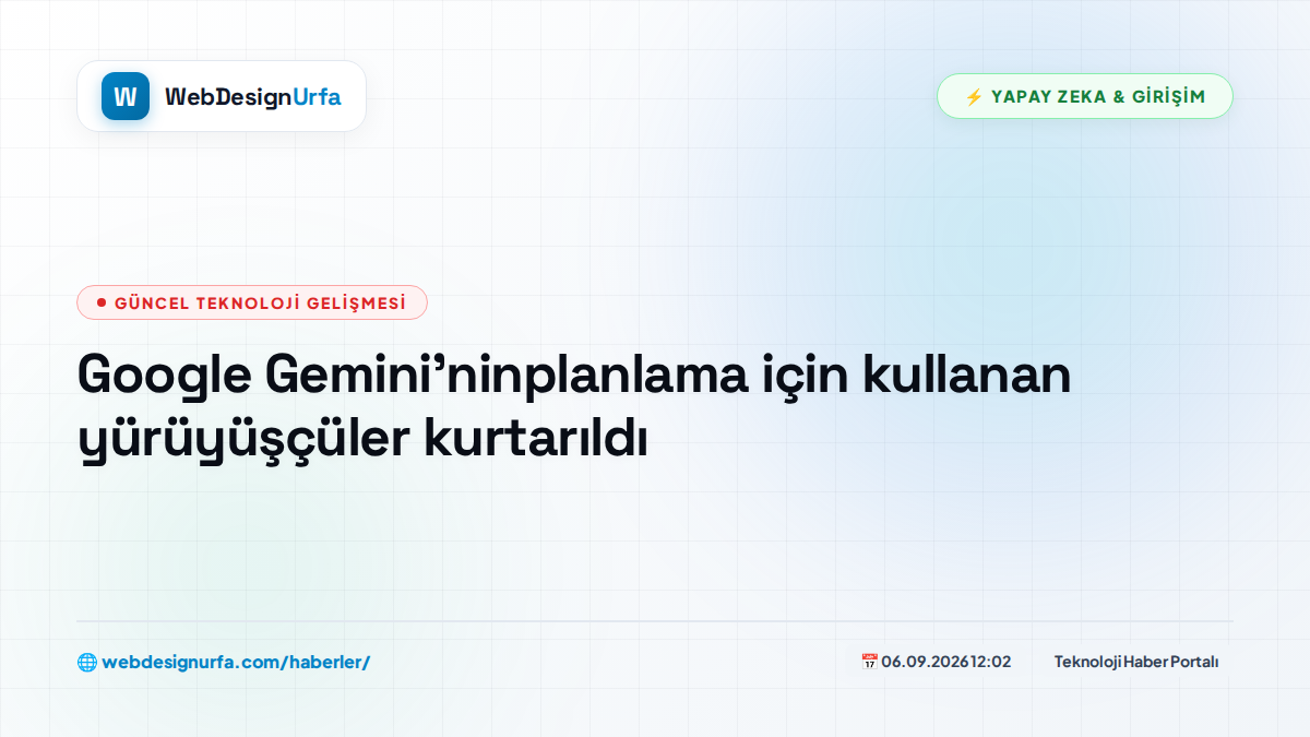 Google Gemini'ninplanlama için kullanan yürüyüşçüler kurtarıldı