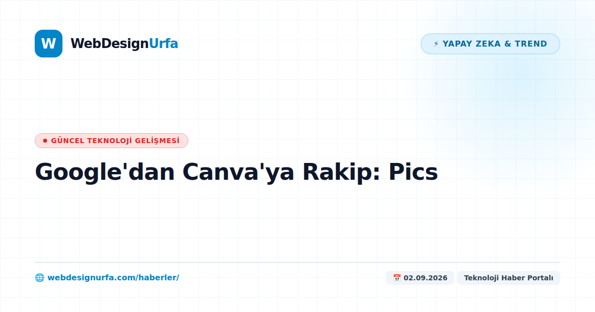 Google'dan Canva'ya Rakip: Pics