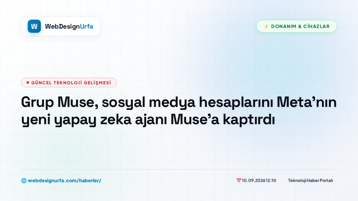 Grup Muse, sosyal medya hesaplarını Meta'nın yeni yapay zeka ajanı Muse'a kaptırdı