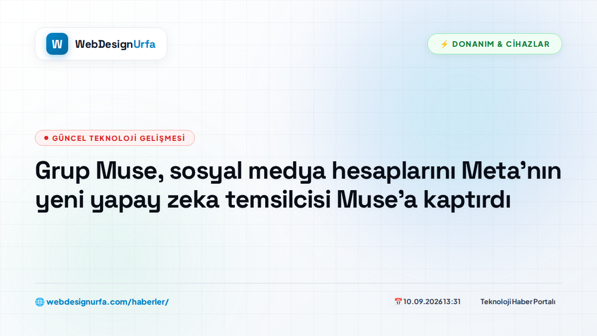 Grup Muse, sosyal medya hesaplarını Meta'nın yeni yapay zeka temsilcisi Muse'a kaptırdı