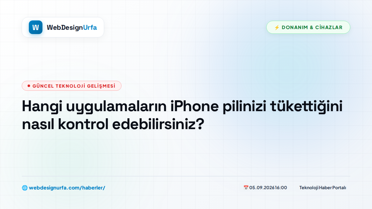 Hangi uygulamaların iPhone pilinizi tükettiğini nasıl kontrol edebilirsiniz?