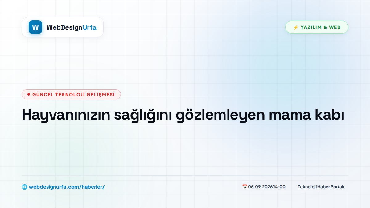 Hayvanınızın sağlığını gözlemleyen mama kabı