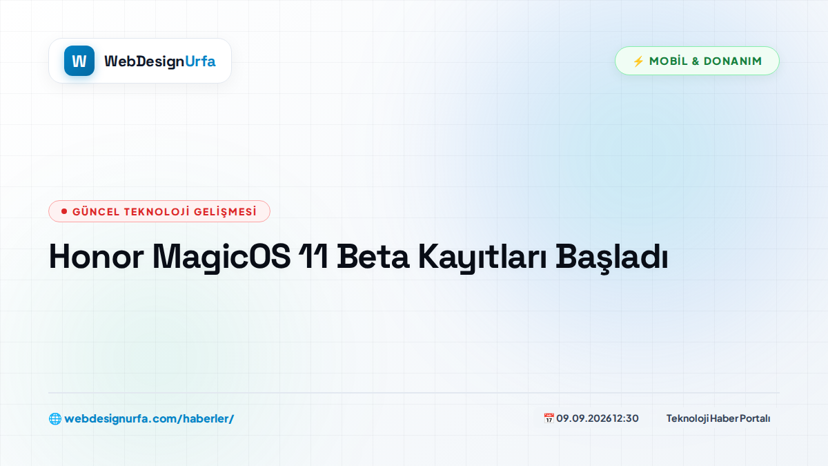 Honor MagicOS 11 Beta Kayıtları Başladı