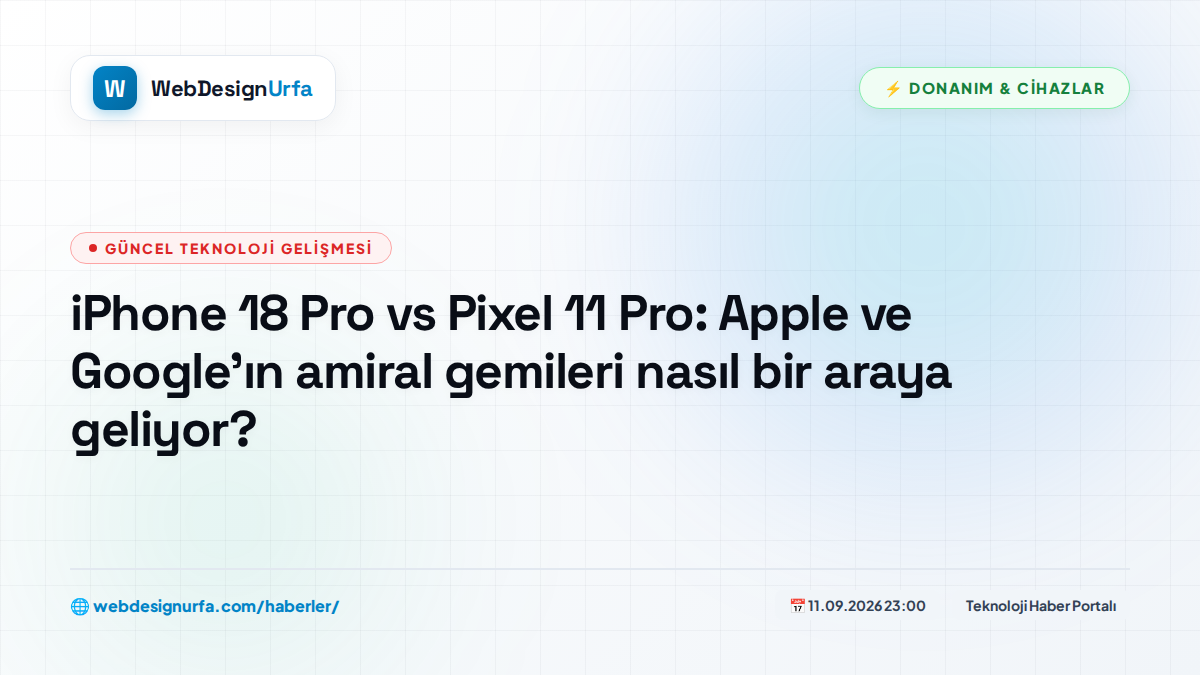 iPhone 18 Pro vs Pixel 11 Pro: Apple ve Google'ın amiral gemileri nasıl bir araya geliyor?