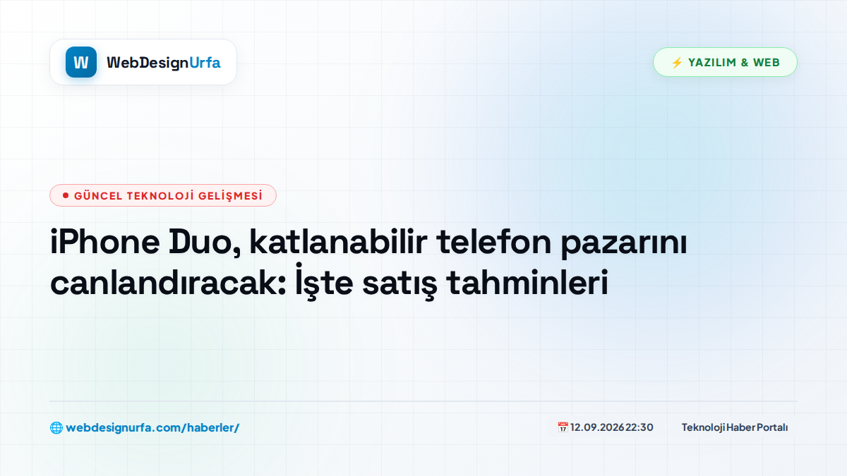 iPhone Duo, katlanabilir telefon pazarını canlandıracak: İşte satış tahminleri