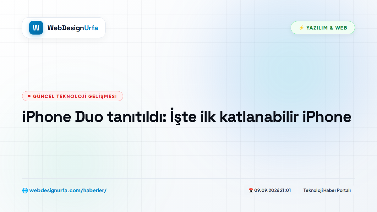 iPhone Duo tanıtıldı: İşte ilk katlanabilir iPhone