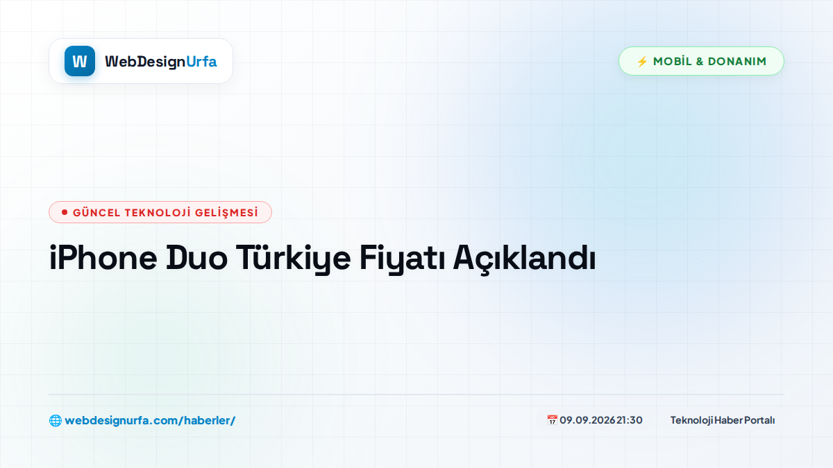 iPhone Duo Türkiye Fiyatı Açıklandı