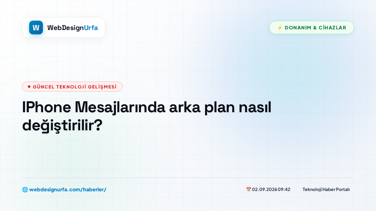 IPhone Mesajlarında arka plan nasıl değiştirilir?