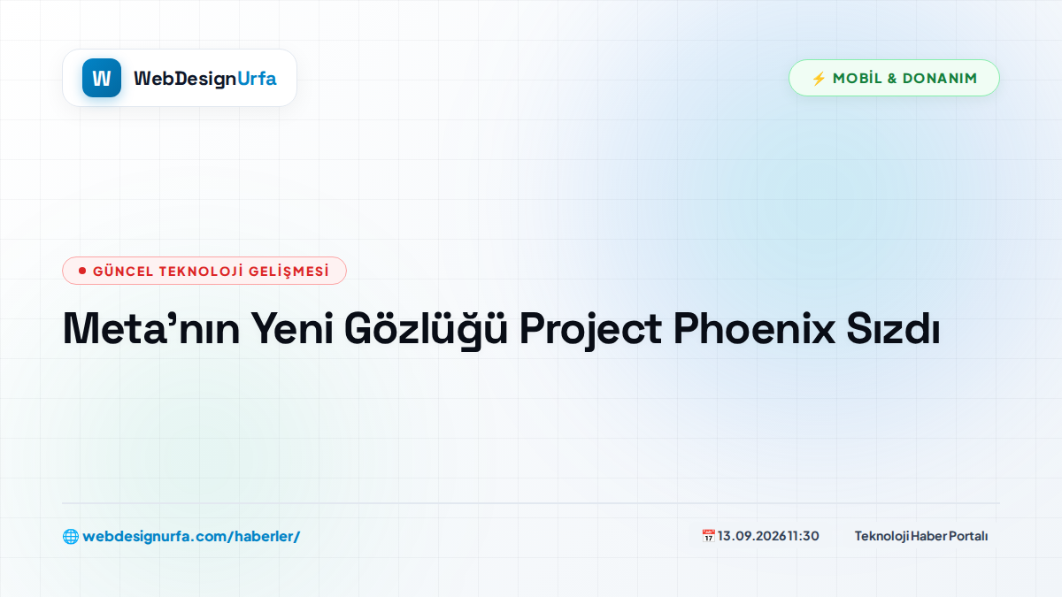 Meta’nın Yeni Gözlüğü Project Phoenix Sızdı