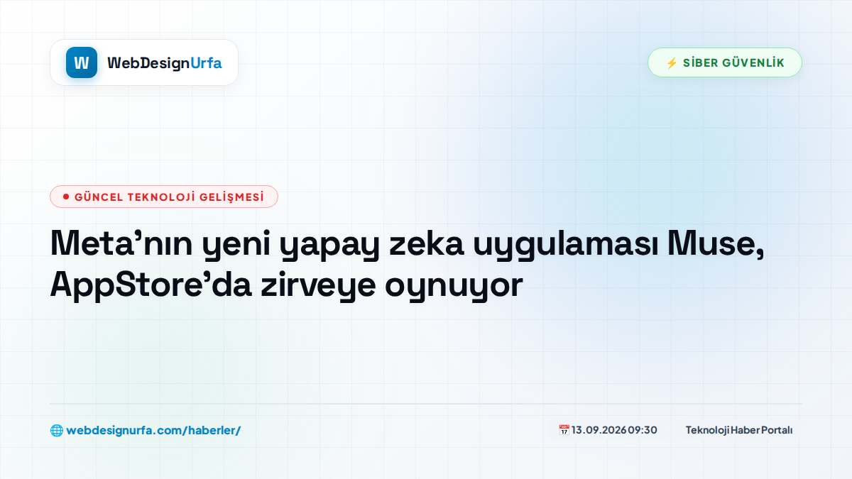 Meta'nın yeni yapay zeka uygulaması Muse, AppStore'da zirveye oynuyor