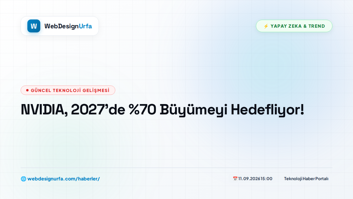 NVIDIA, 2027'de %70 Büyümeyi Hedefliyor!