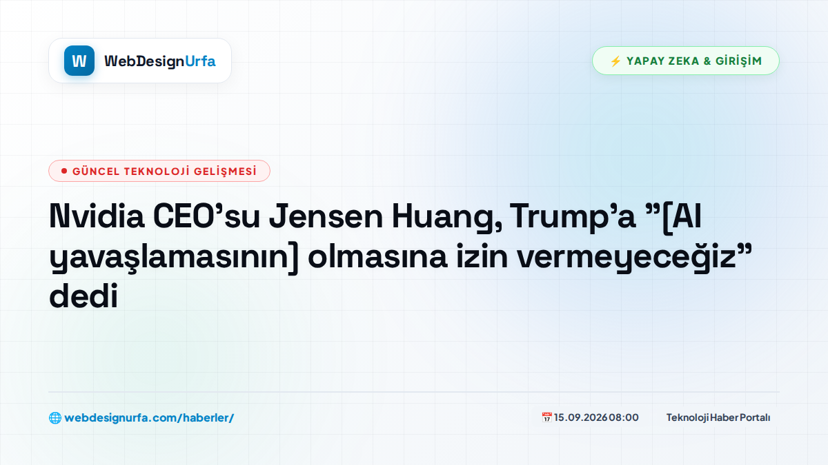 Nvidia CEO'su Jensen Huang, Trump'a 