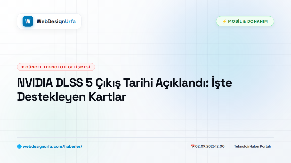 NVIDIA DLSS 5 Çıkış Tarihi Açıklandı: İşte Destekleyen Kartlar