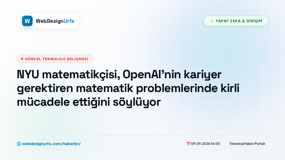 NYU matematikçisi, OpenAI'nin kariyer gerektiren matematik problemlerinde kirli mücadele ettiğini söylüyor