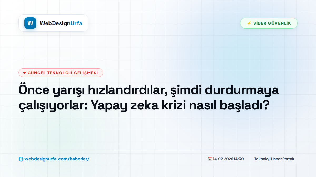 Önce yarışı hızlandırdılar, şimdi durdurmaya çalışıyorlar: Yapay zeka krizi nasıl başladı?