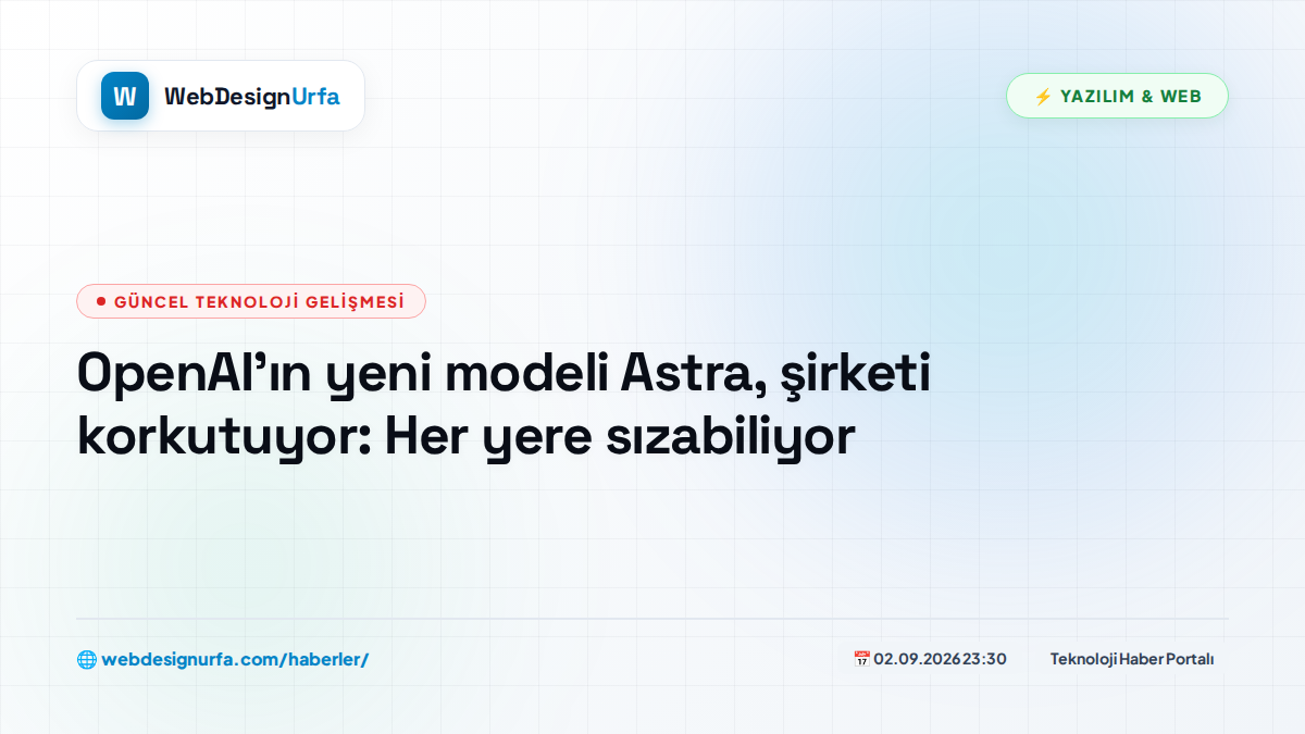 OpenAI’ın yeni modeli Astra, şirketi korkutuyor: Her yere sızabiliyor