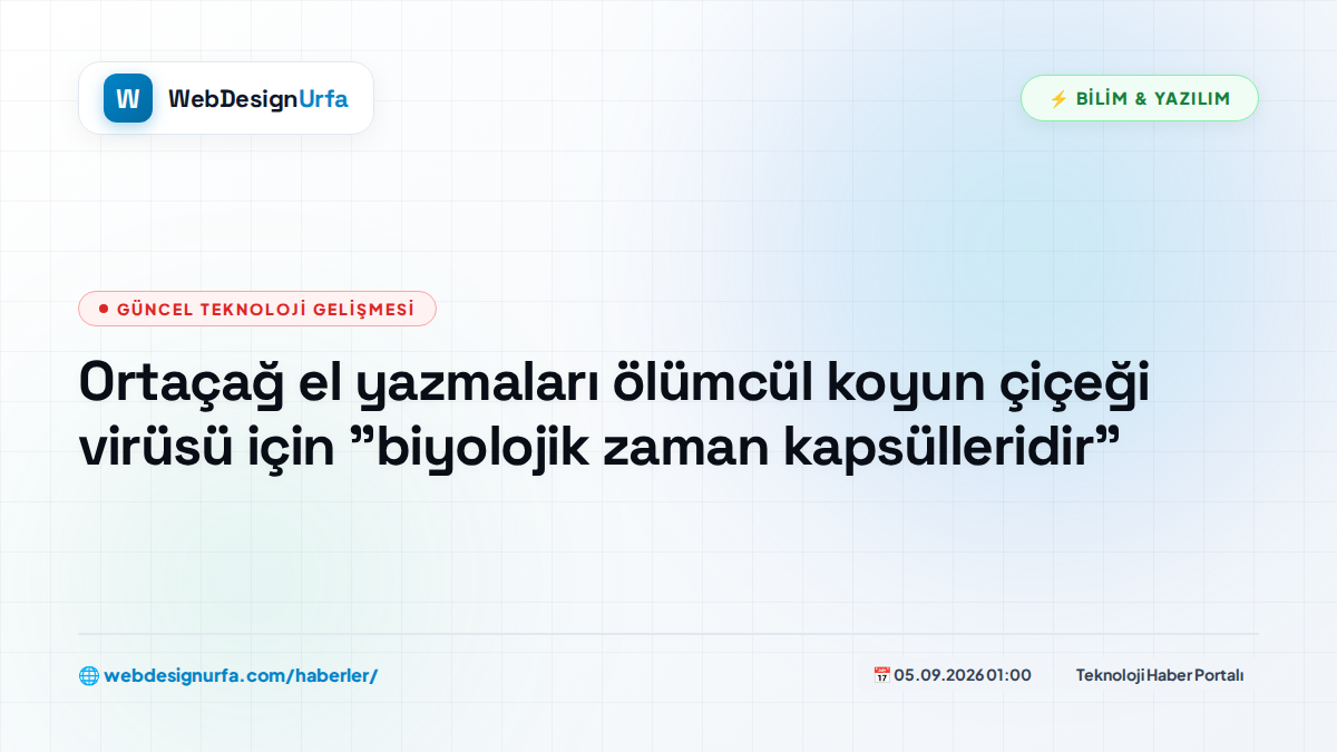 Ortaçağ el yazmaları ölümcül koyun çiçeği virüsü için 