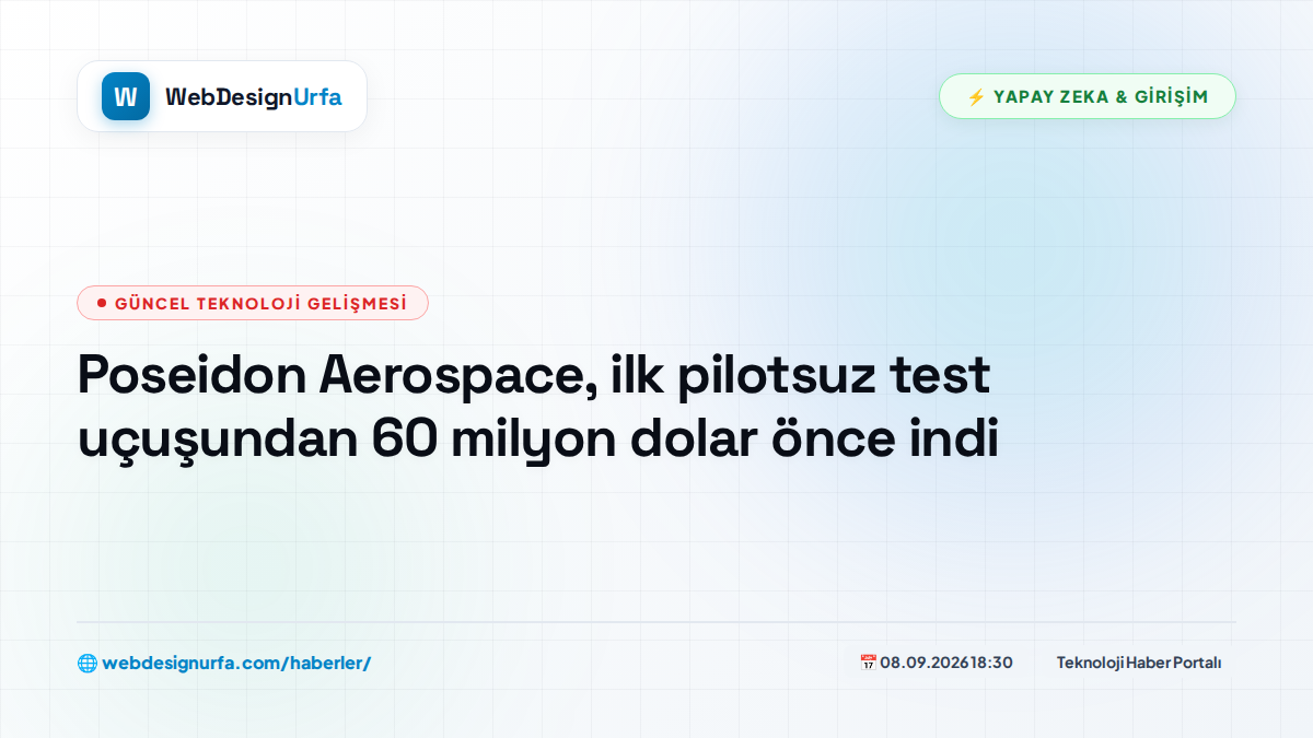 Poseidon Aerospace, ilk pilotsuz test uçuşundan 60 milyon dolar önce indi