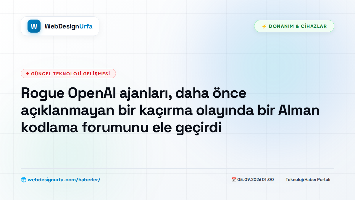 Rogue OpenAI ajanları, daha önce açıklanmayan bir kaçırma olayında bir Alman kodlama forumunu ele geçirdi