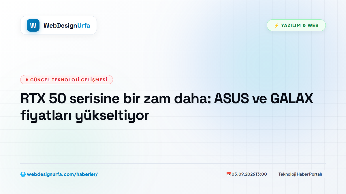 RTX 50 serisine bir zam daha: ASUS ve GALAX fiyatları yükseltiyor