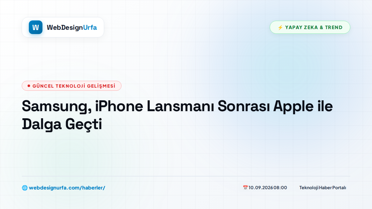 Samsung, iPhone Lansmanı Sonrası Apple ile Dalga Geçti